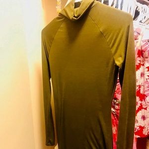 Olive green bodycon dress